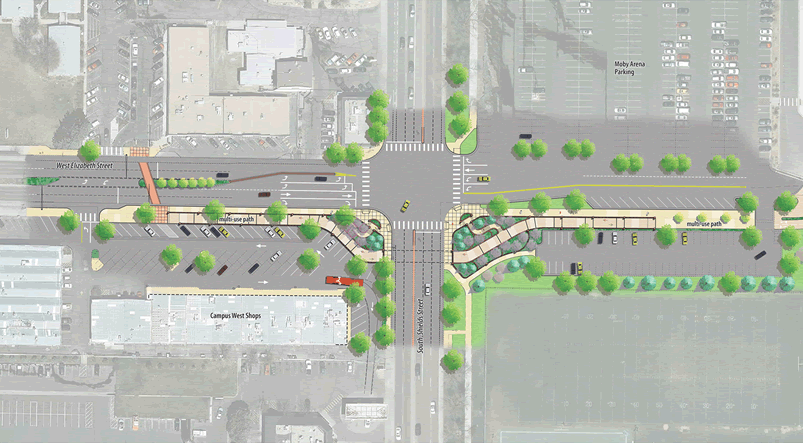 intersection improvement rendering
