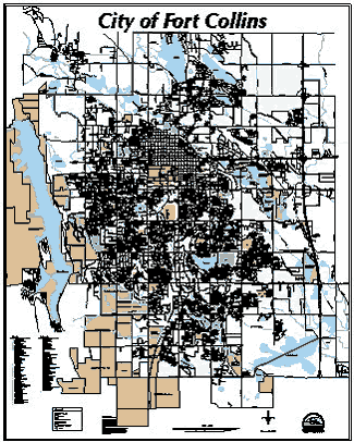 Map of City of Fort Collins