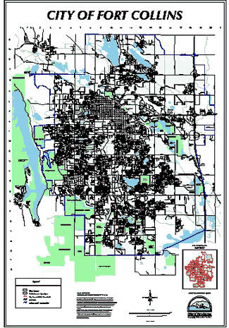 Map of City of Fort Collins