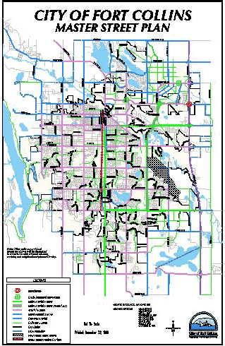 Map of Master Street Plan