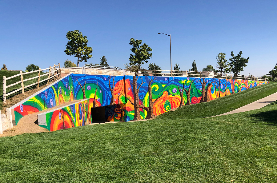Completed mural