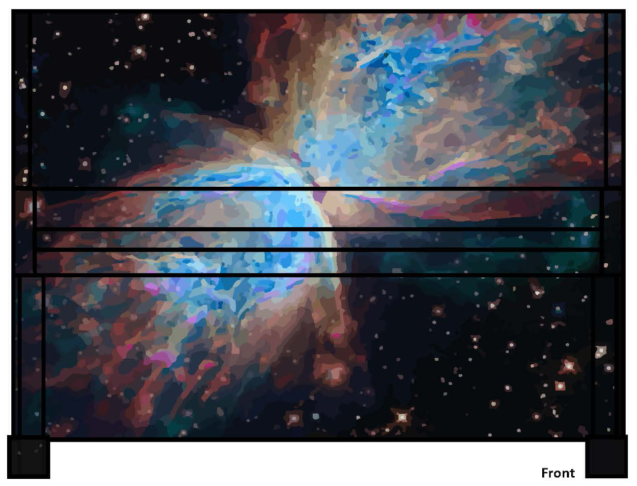 Butterfly Nebula Mural Design