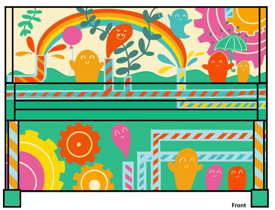 Cheng Li's mural design