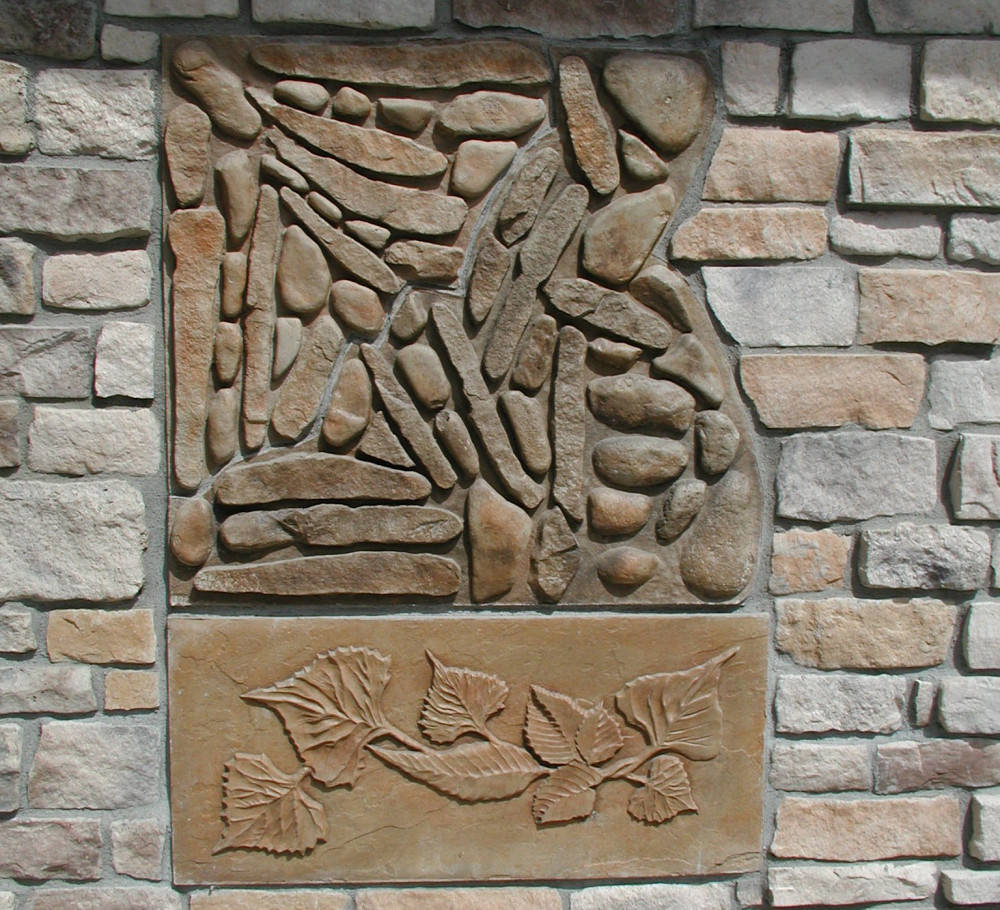 detail of rock mosaic