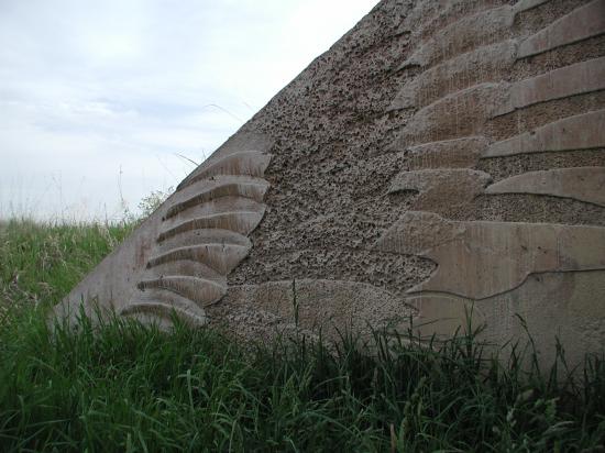 Detail of the east side of the underpass