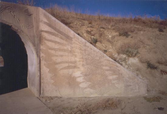 View of west side of the underpass.