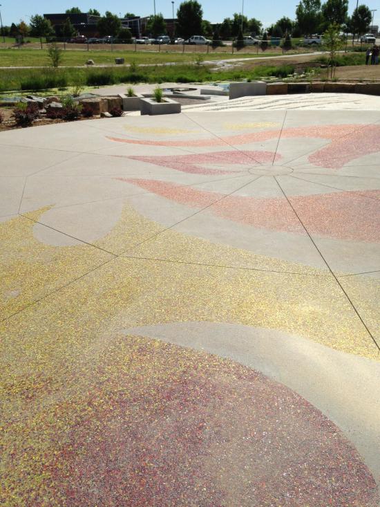 Thematic paving elements