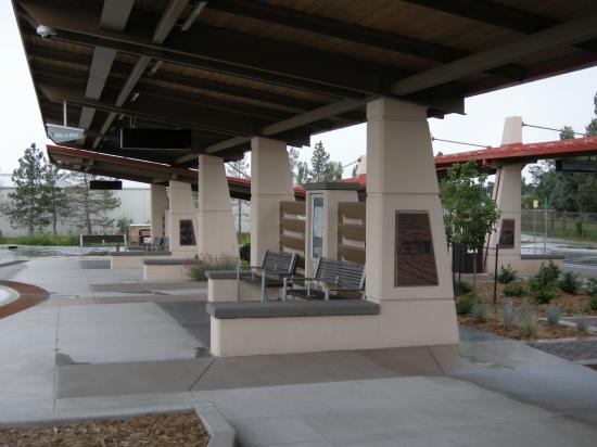 View of panels at the south end of the South Transit Center