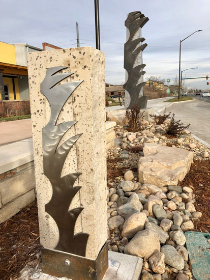 Lincoln Ave. bollards