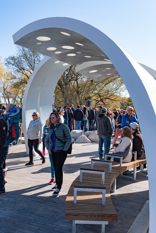 Visitors at the Park Grand Opening Celebration