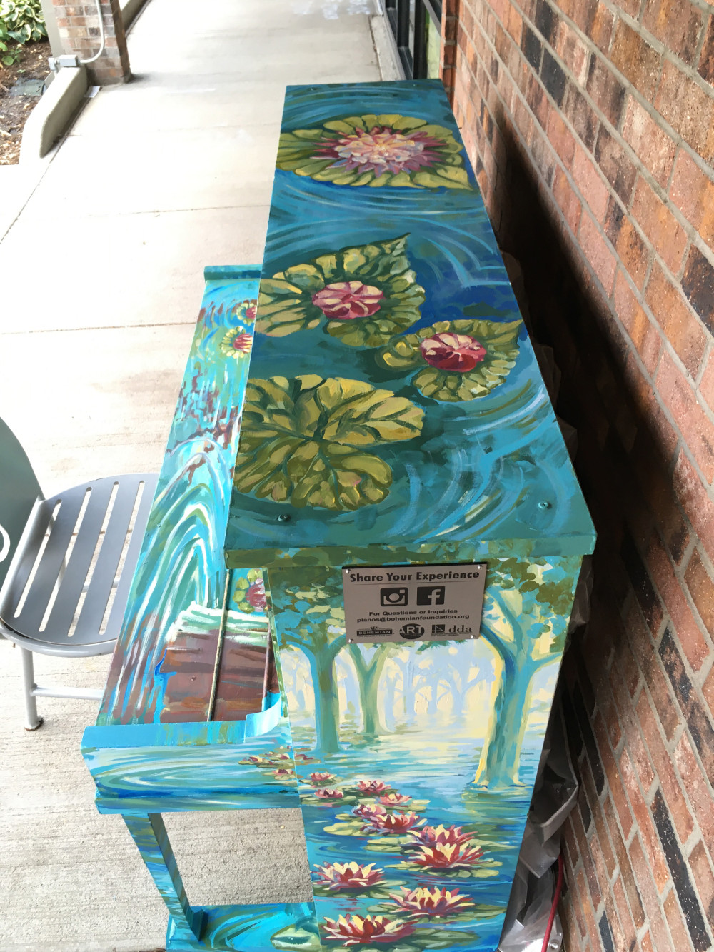 completed mural top and side