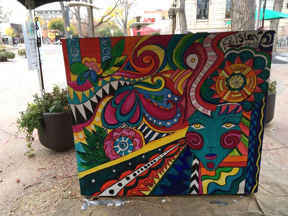 Completed mural back