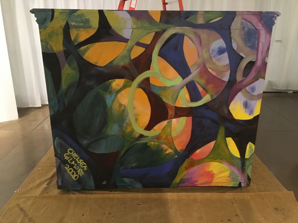 Completed mural back