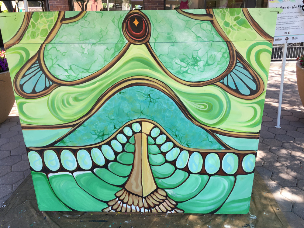 Completed mural back