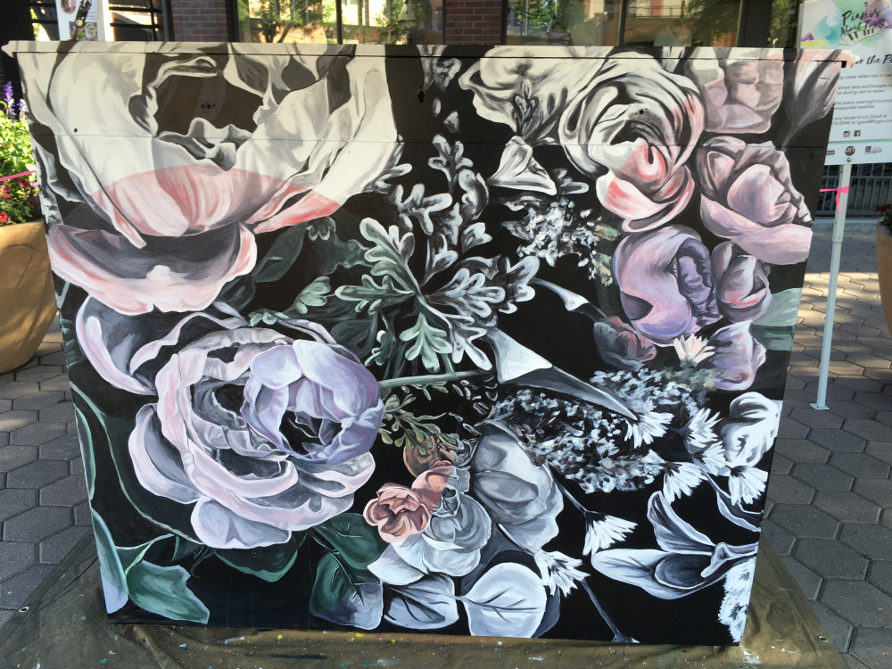 Completed mural back