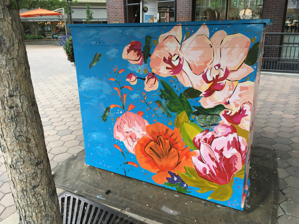 Completed mural back