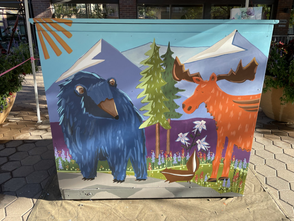 Completed mural back