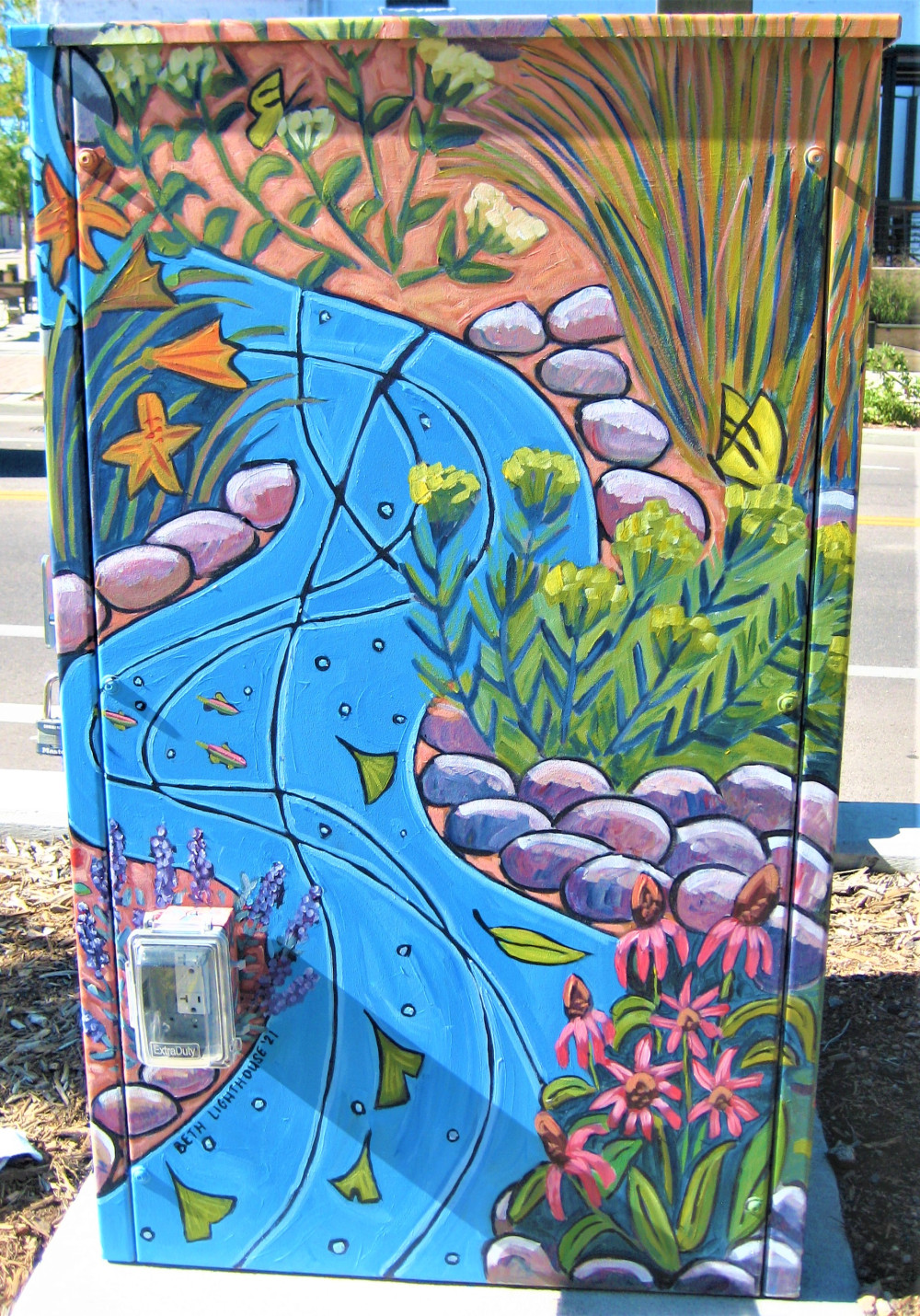 Completed mural north side