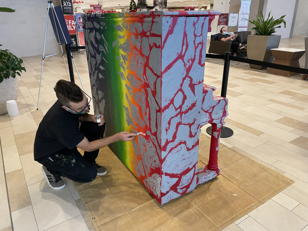 mural in progress