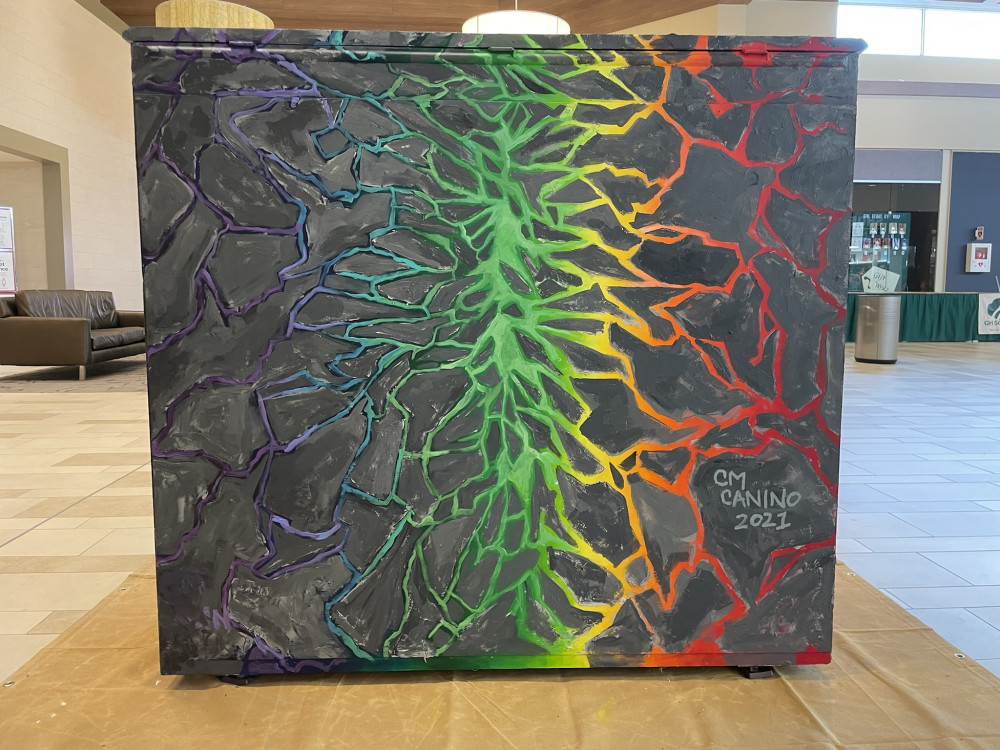 Completed mural back
