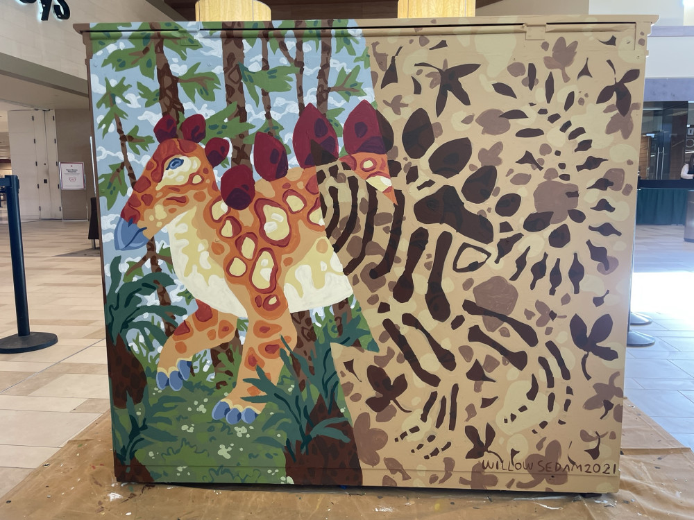 Completed mural back