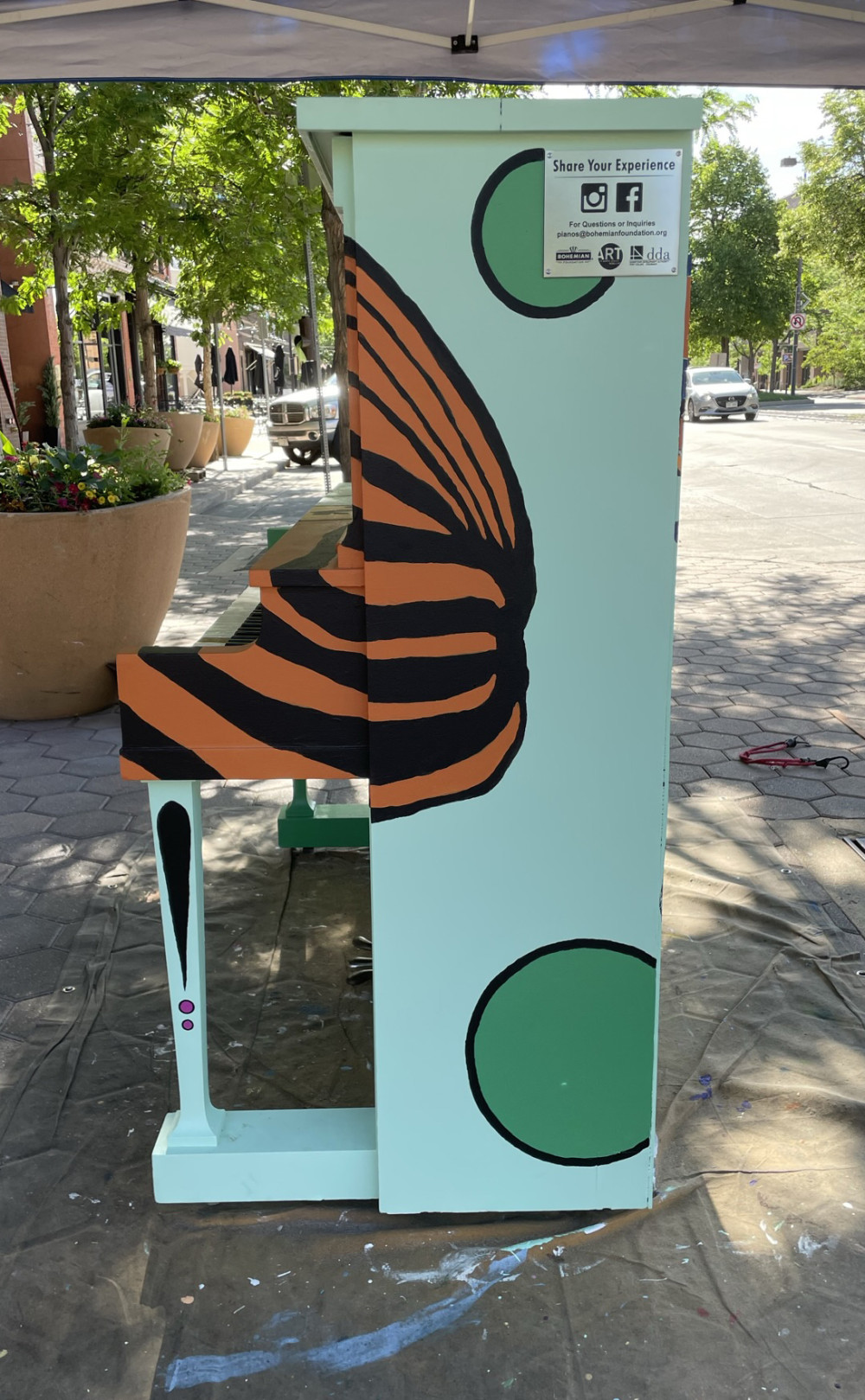 Completed mural side