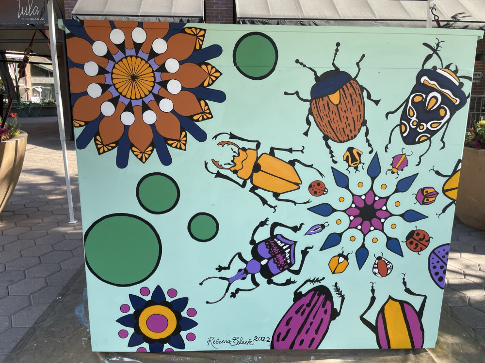 Completed mural back