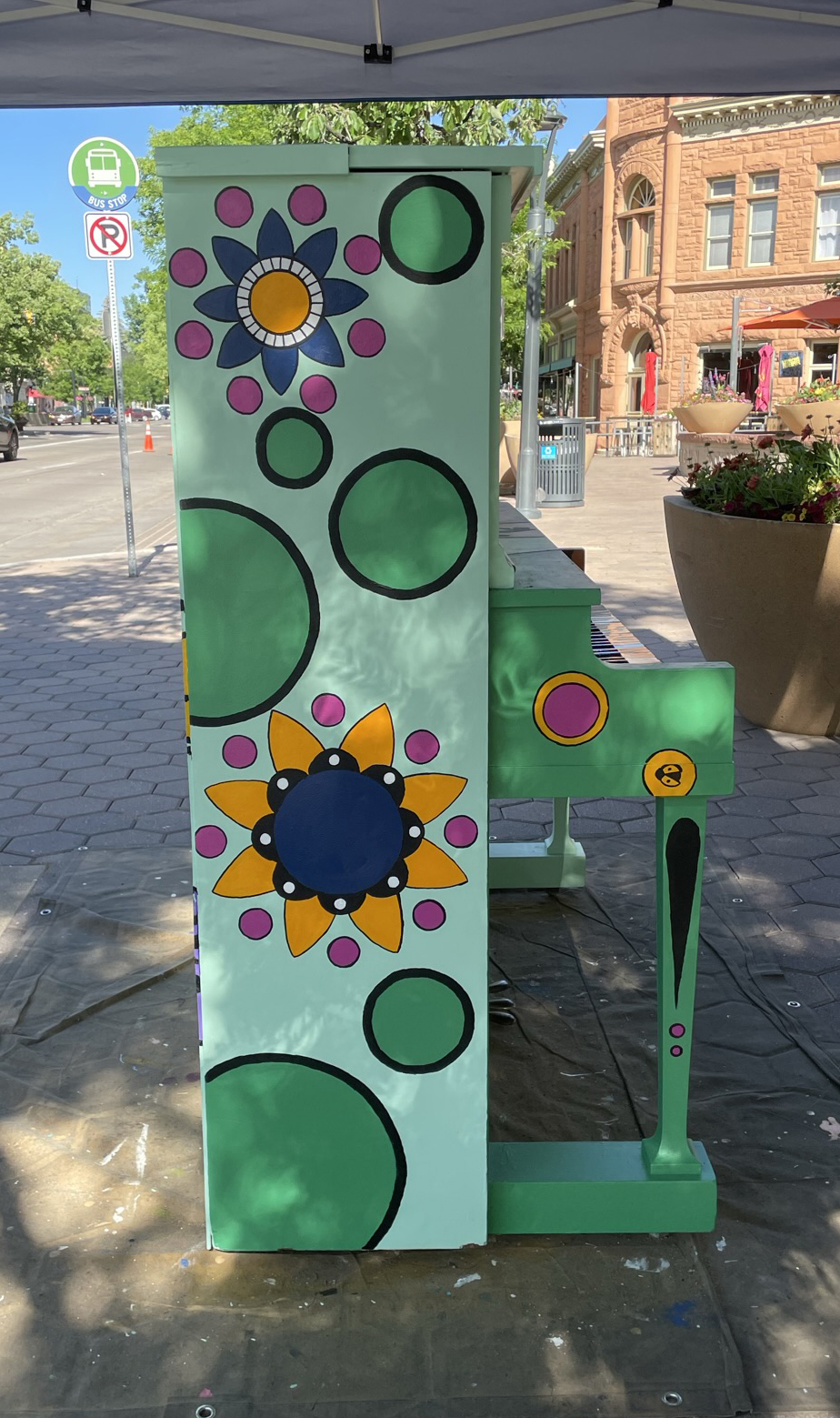 Completed mural side