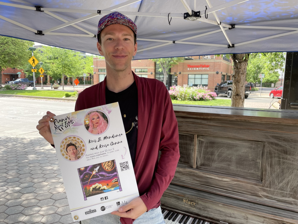 Kris and his mural design