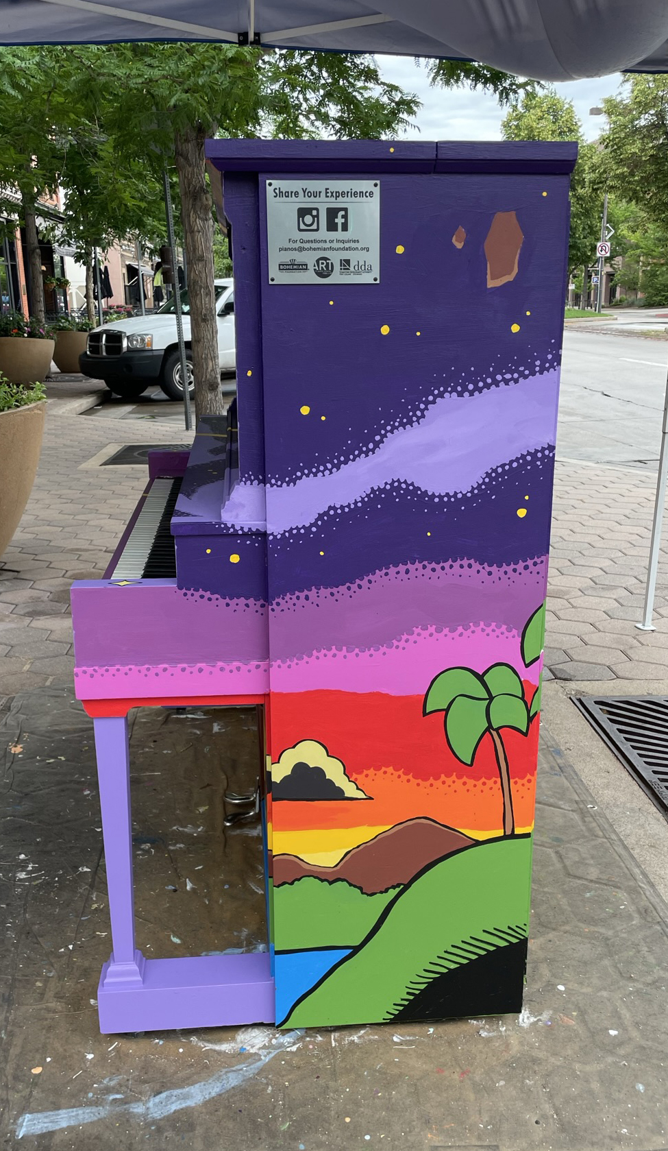 Completed mural side