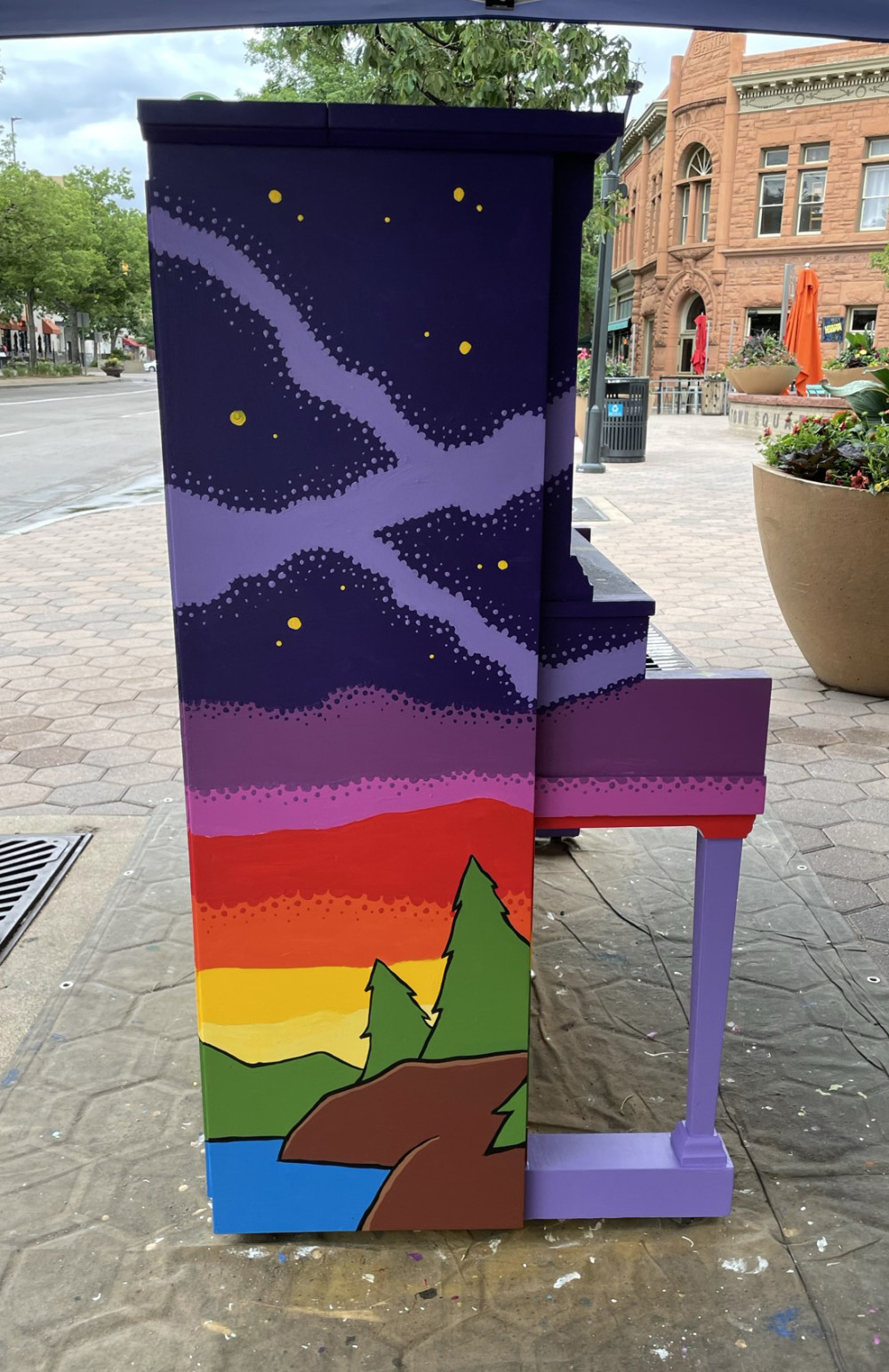 Completed mural side