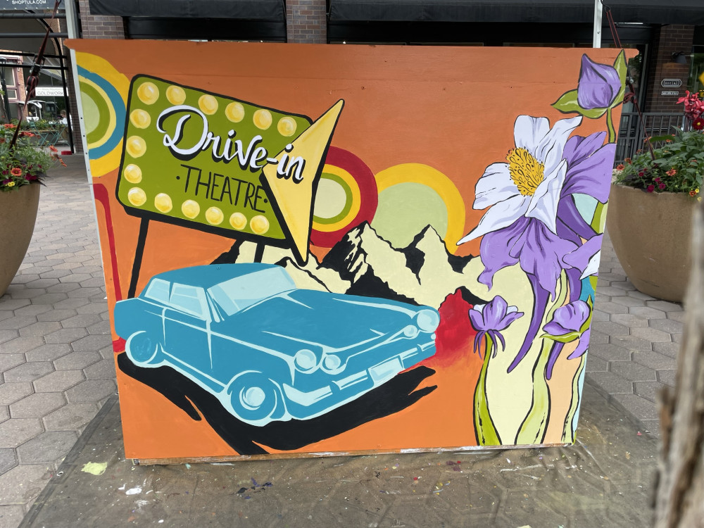 Completed mural back