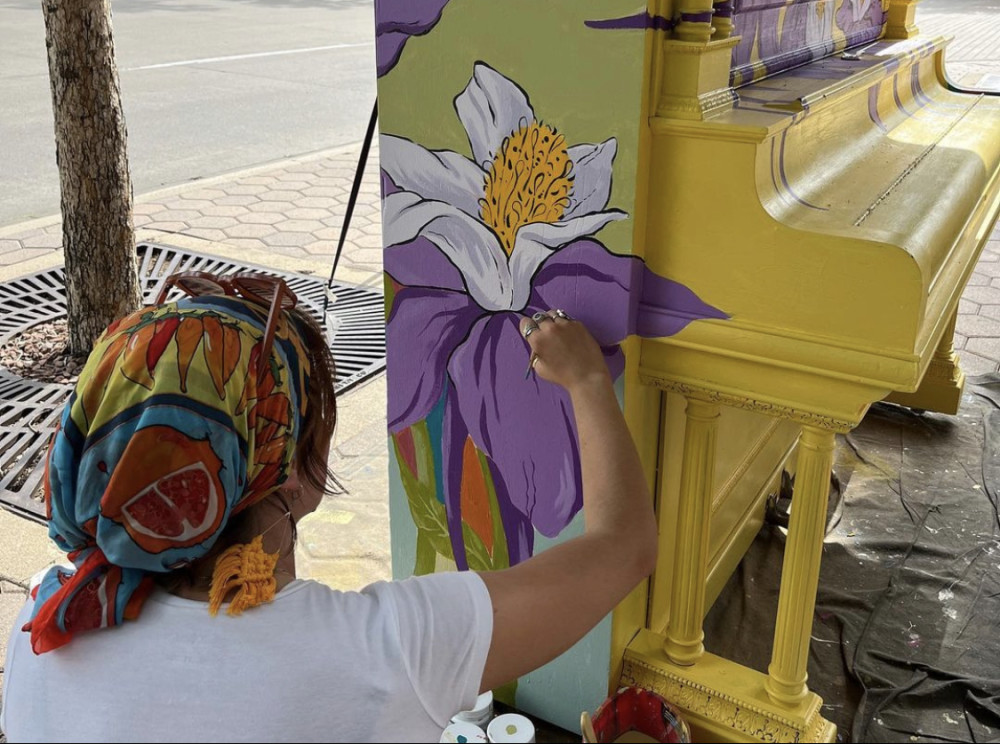 mural in progress