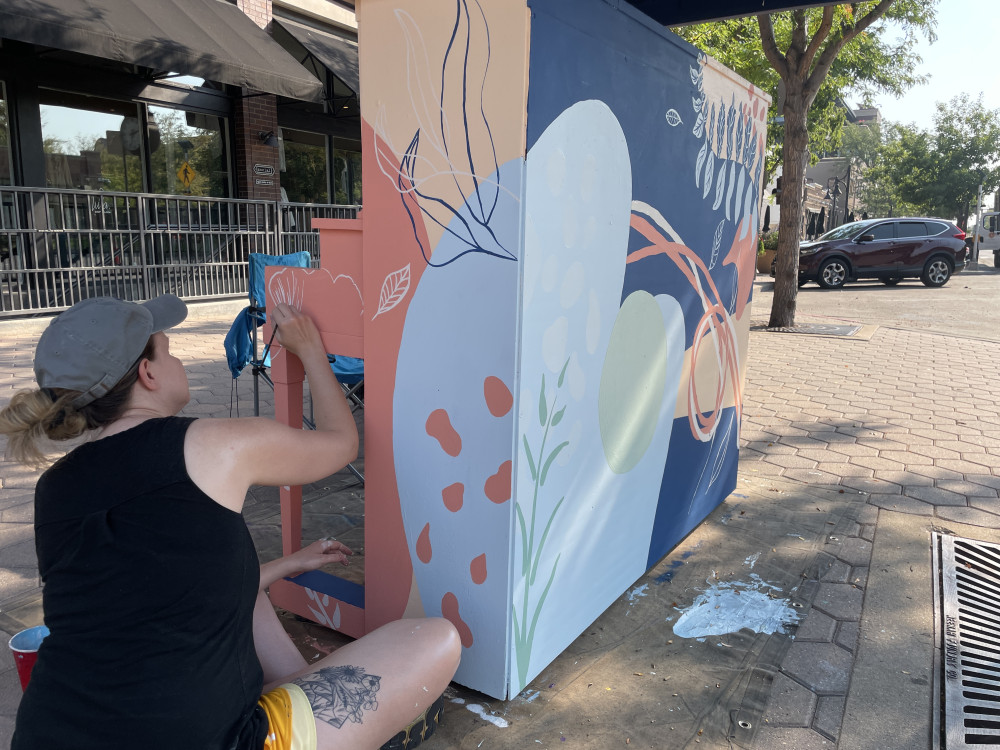 mural in progress