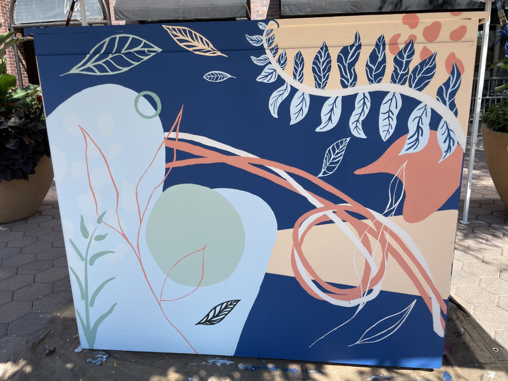 Completed mural back