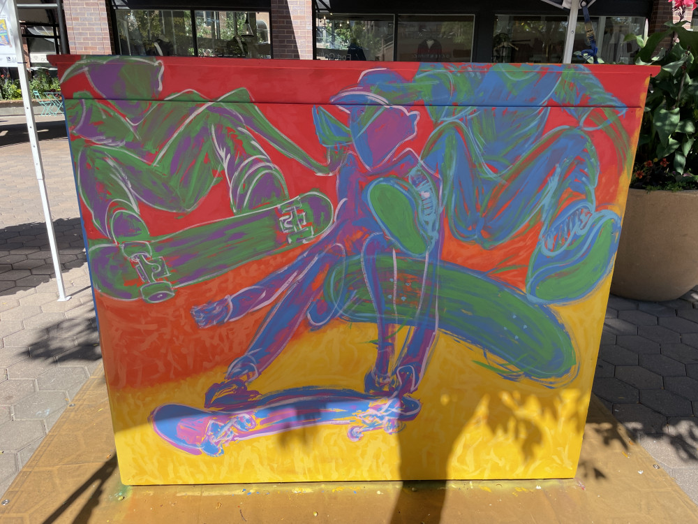 Completed mural back