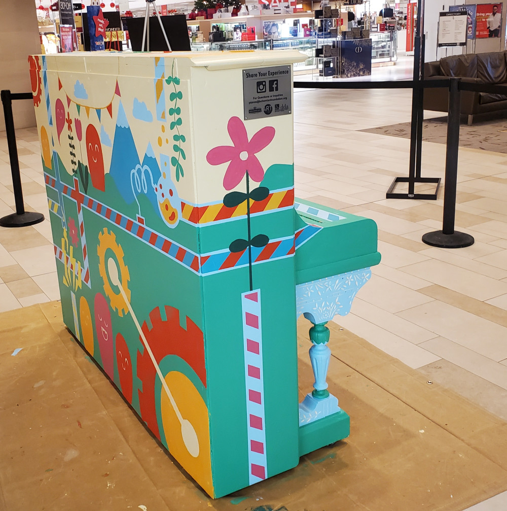 Completed mural side