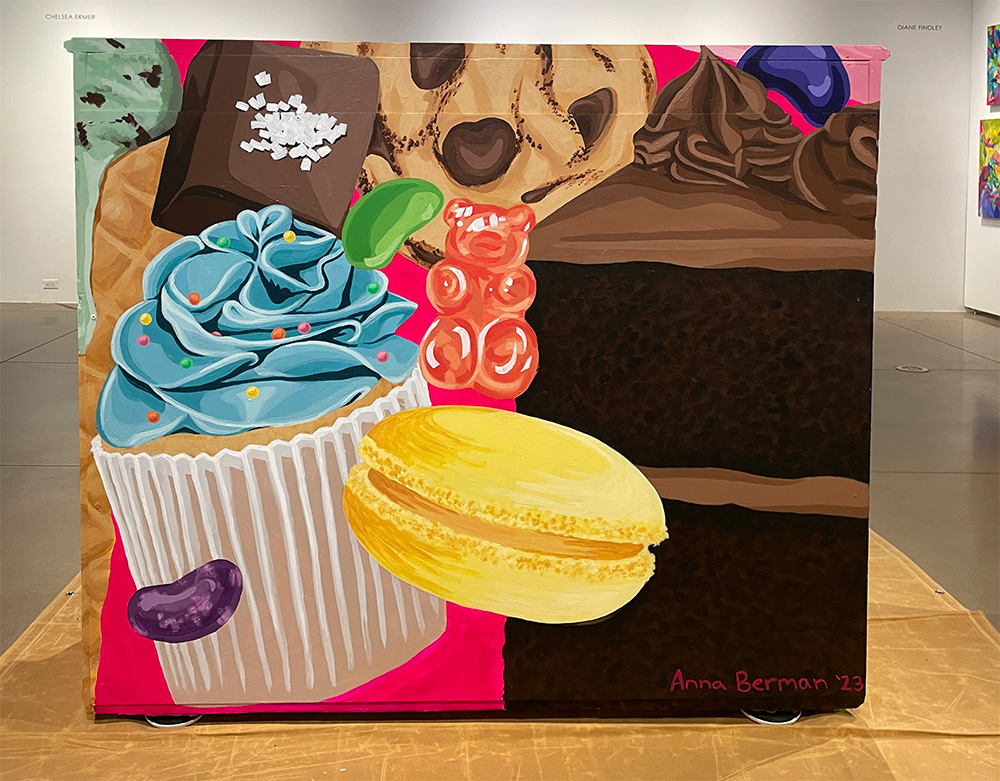 Completed mural back