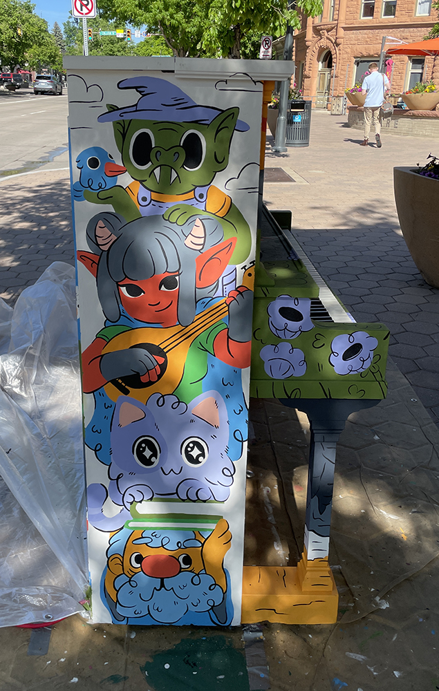 Completed mural side