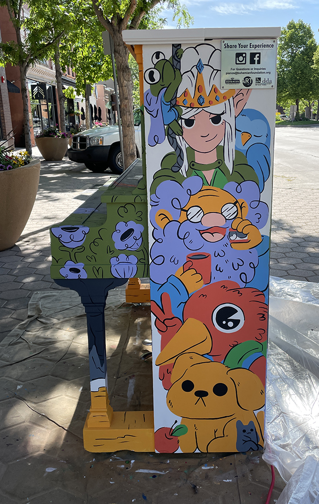 Completed mural side