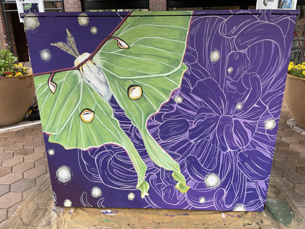 Completed mural back
