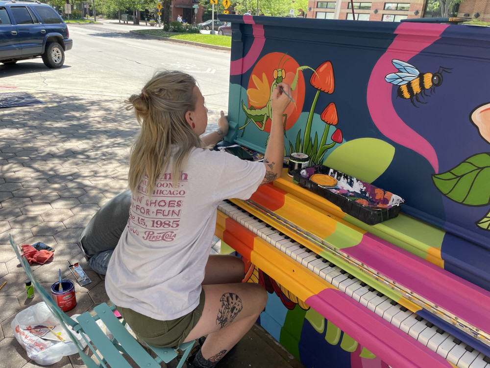 mural in progress