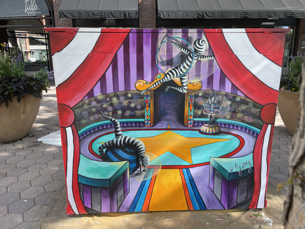 Completed mural back