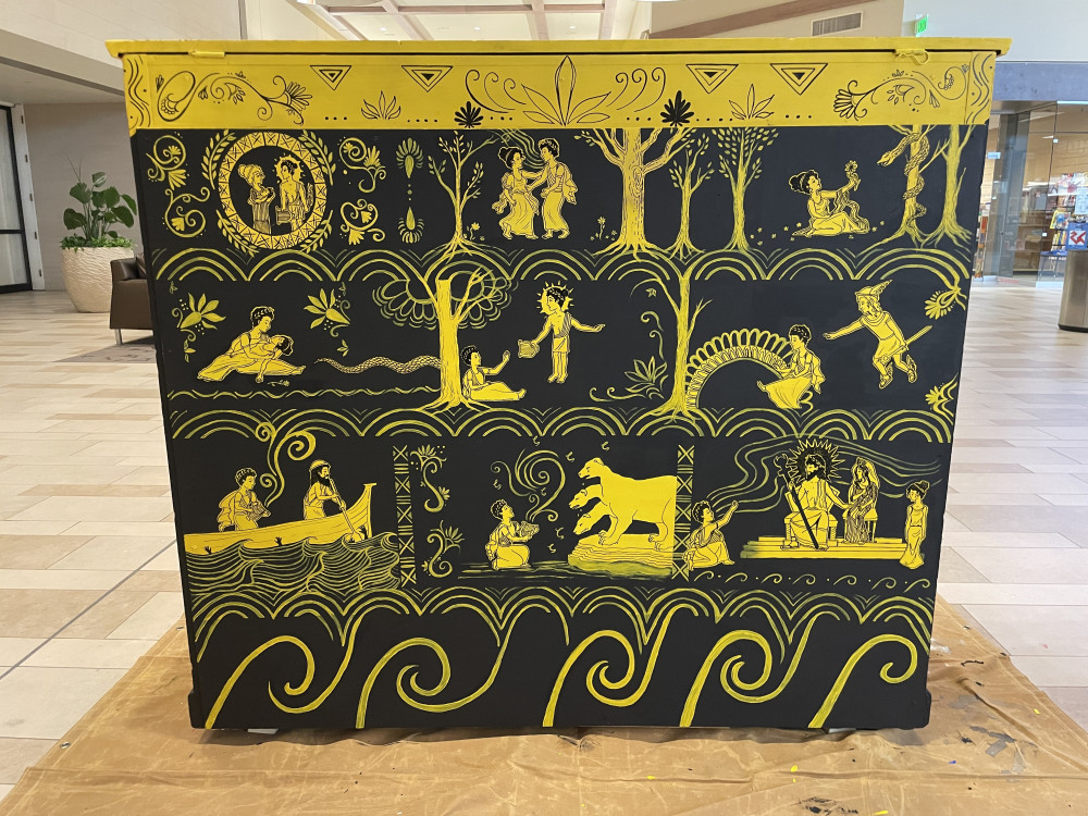 Completed mural back