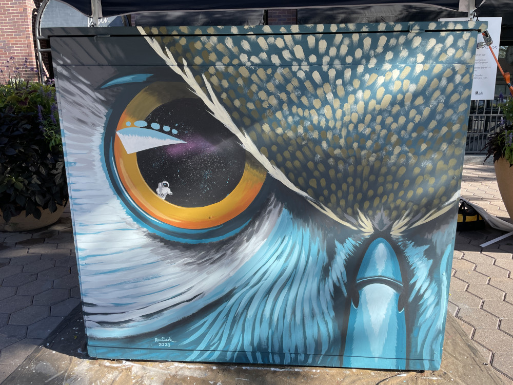 Completed mural back