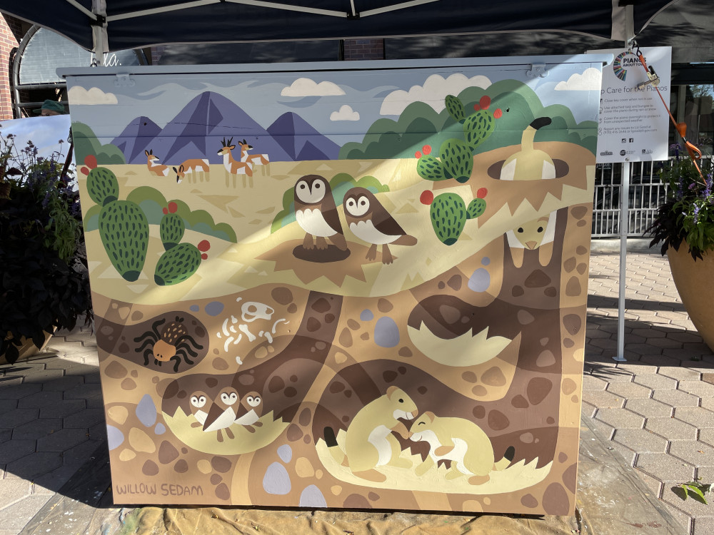 Completed mural back