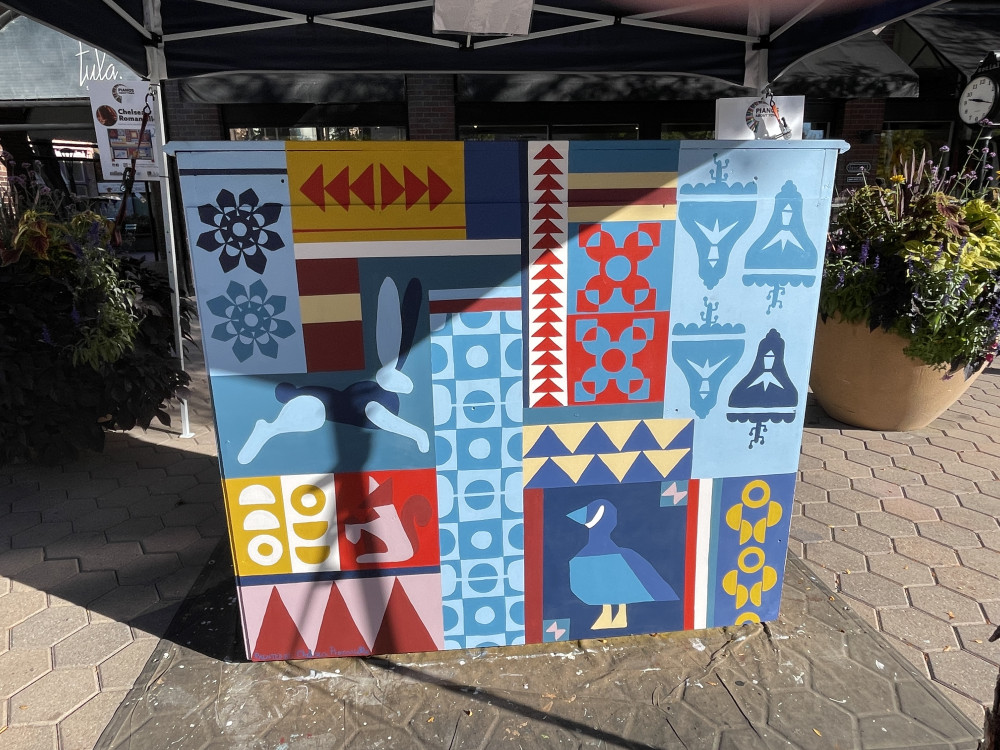 Completed mural back