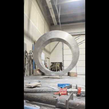 Progress video welding artwork