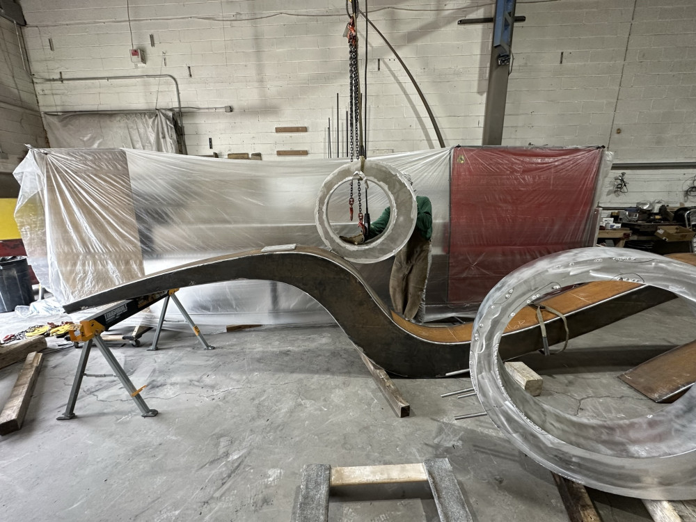 fabrication of the sculptures