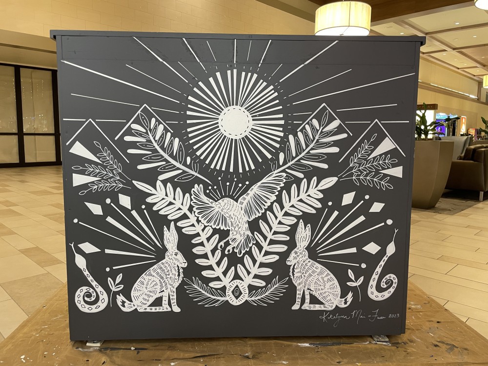 Completed mural back